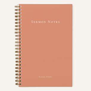 Personalised Modern Sermon Church Notebook