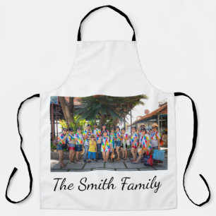Personalised Modern Simple Reunion Photo Apron