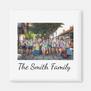 Personalised Modern Simple Reunion Photo  Magnet