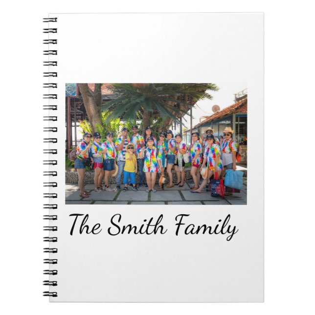 Personalised Modern Simple Reunion Photo Notebook (Front)
