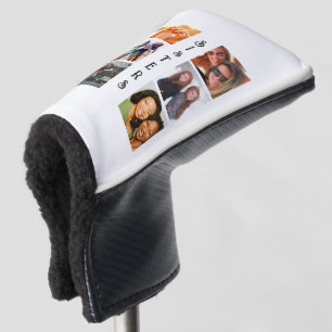 Personalised Modern Sisters 6 Photo Collage Golf Head Cover