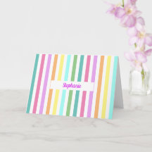 Personalised Modern Stripe