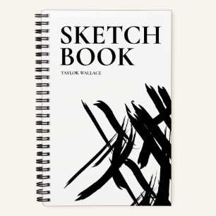 Personalised Modern strokes Sketch Book