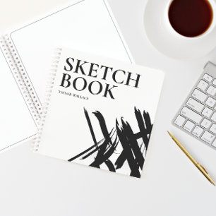 Personalised Modern strokes Sketch Book