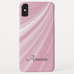 Personalised Modern Stylish Paste Pale Rose Pink iPhone XS Max Case