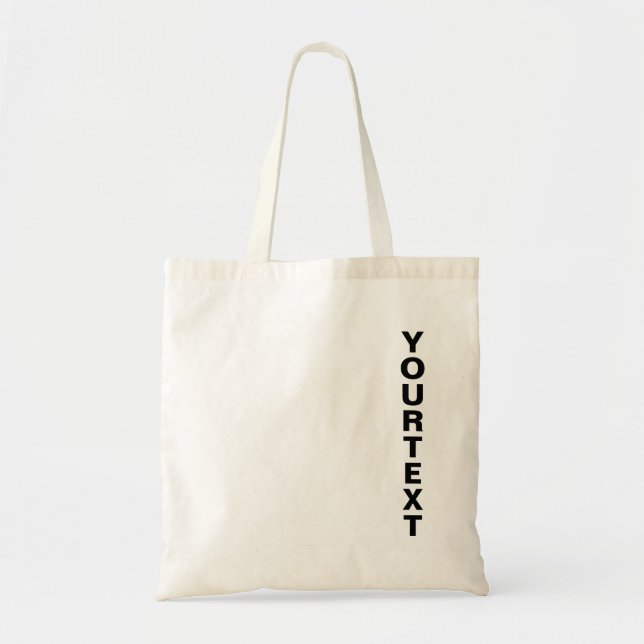 Personalised Modern Template Top Shopping Tote Bag (Front)