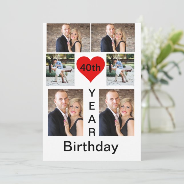 Personalised Modern trendy Birthday   Invitation (Standing Front)