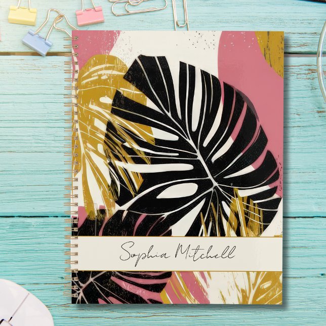 Personalised Modern Tropical Boho Monstera Planner (Creator Uploaded)