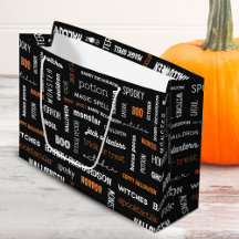 Personalised Modern Typography Halloween