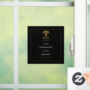 Personalised Modern WiFi Sign