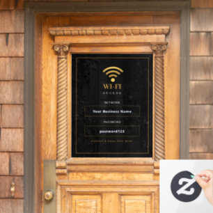 Personalised Modern WiFi Sign
