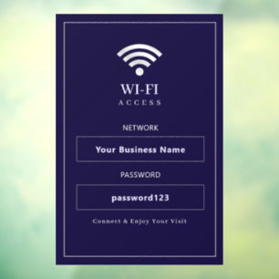 Personalised Modern WiFi Sign
