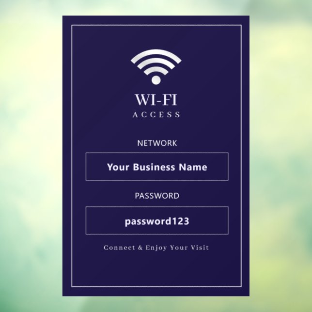 Personalised Modern WiFi Sign (Sheet 3)