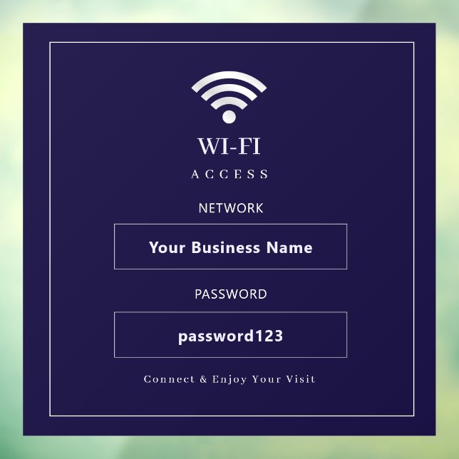 Personalised Modern WiFi Sign (Sheet 3)