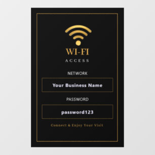 Personalised Modern WiFi Sign