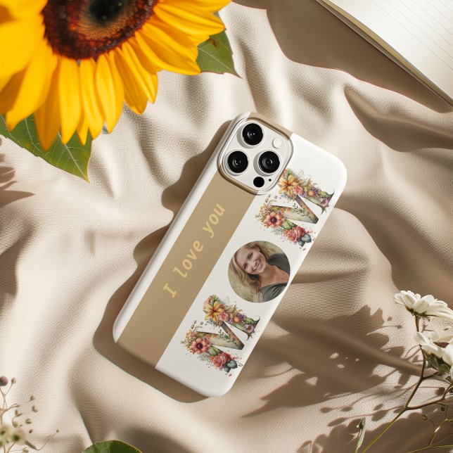 Personalised MOM flowers Mothers Day Photo  Case-Mate iPhone Case (Personalised MOM flowers Mothers Day Photo Case-Mate iPhone Case)