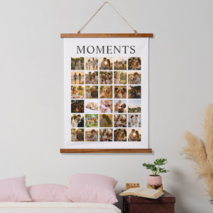 Personalised Moments Photo Collage Hanging Tapestry
