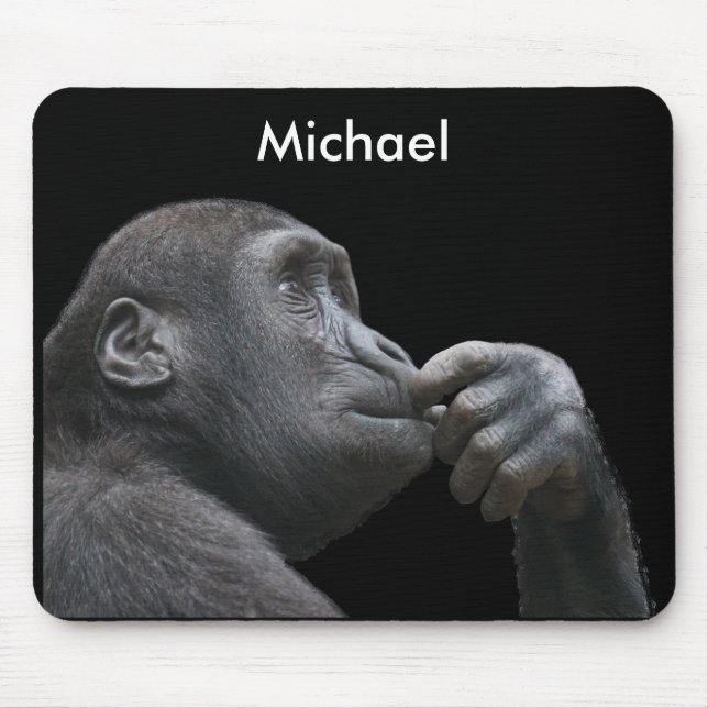 Personalised Monkey Business Mouse Mat (Front)