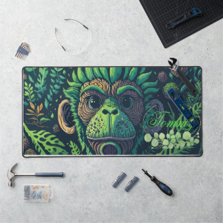 Personalised monkey Desk Mat