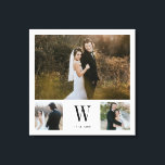 Personalised Monogram 3 Photo Collage Canvas Print<br><div class="desc">Modern and elegant design printed Personalised Monogram 3 Photo Collage Canvas Print that can be customised with your text. Check out the Graphic Art Design store for other products that match this design!</div>