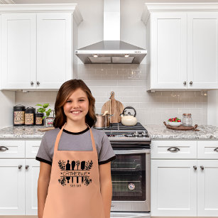 Personalised Monogram All-Over Print Apron