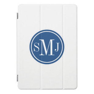 Personalised Monogram and Classic Blue iPad Pro Cover