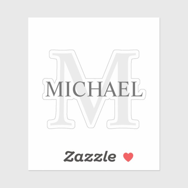 Personalised Monogram and Name (Sheet)