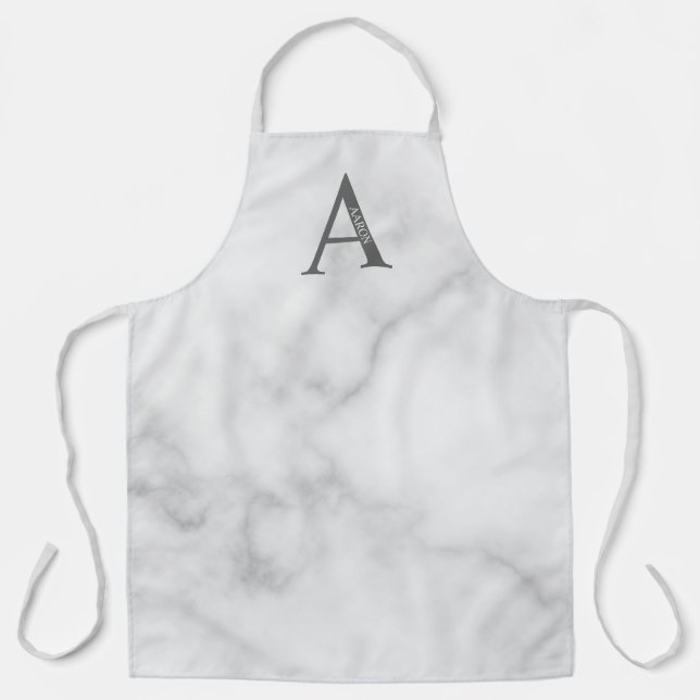 Personalised Monogram and Name Apron (Front)