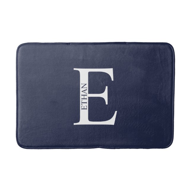 Personalised Monogram and Name Bathroom Mat (Front)