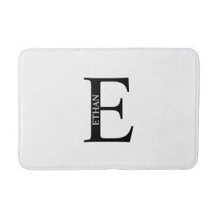 Personalised Monogram and Name Bathroom Mat
