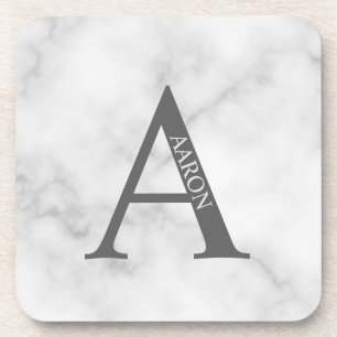 Personalised Monogram and Name Beverage Coaster