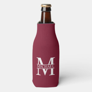 Personalised Monogram and Name Bottle Cooler