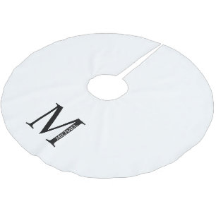 Personalised Monogram and Name Brushed Polyester T Tree Skirt