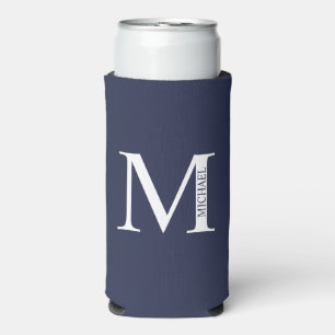 Personalised Monogram and Name Can Cooler