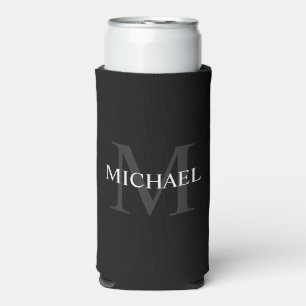 Personalised Monogram and Name Can Cooler