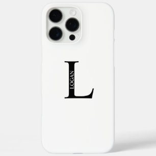 Personalised Monogram and Name iPhone 16 Pro Max Case