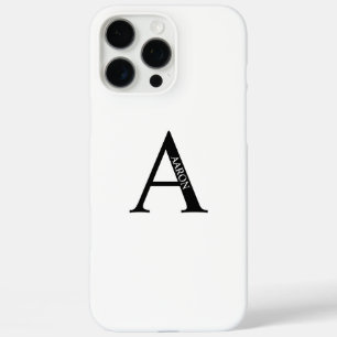 Personalised Monogram and Name iPhone 16 Pro Max Case