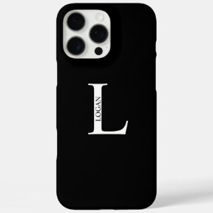 Personalised Monogram and Name iPhone 16 Pro Max Case