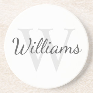 Personalised Monogram and Name Coaster