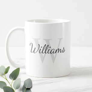 Personalised Monogram and Name Coffee Mug