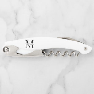 Personalised Monogram and Name Corkscrew