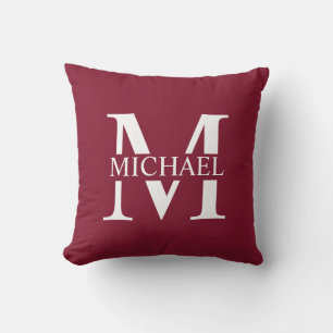 Personalised Monogram and Name Cushion