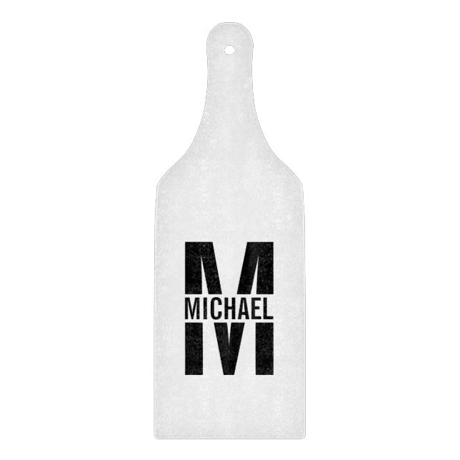 Personalised Monogram and Name Cutting Board (Front)