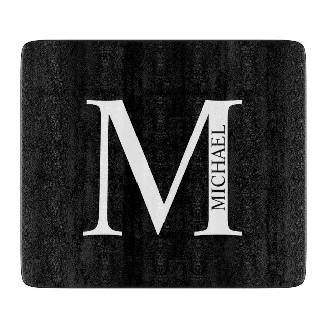 Personalised Monogram and Name Cutting Board (Front)