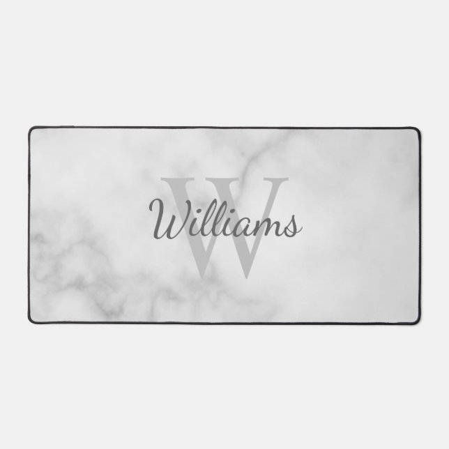 Personalised Monogram and Name Desk Mat (Front)