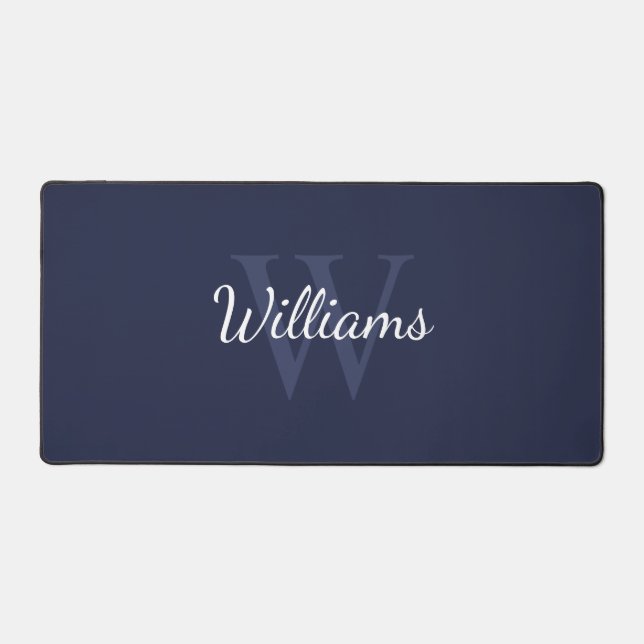 Personalised Monogram and Name Desk Mat (Front)
