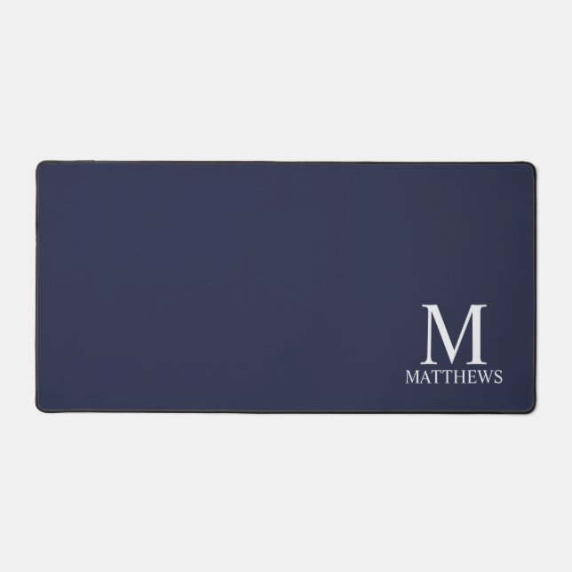Personalised Monogram and Name Desk Mat (Front)