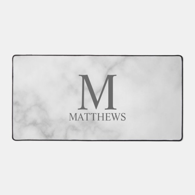 Personalised Monogram and Name Desk Mat (Front)