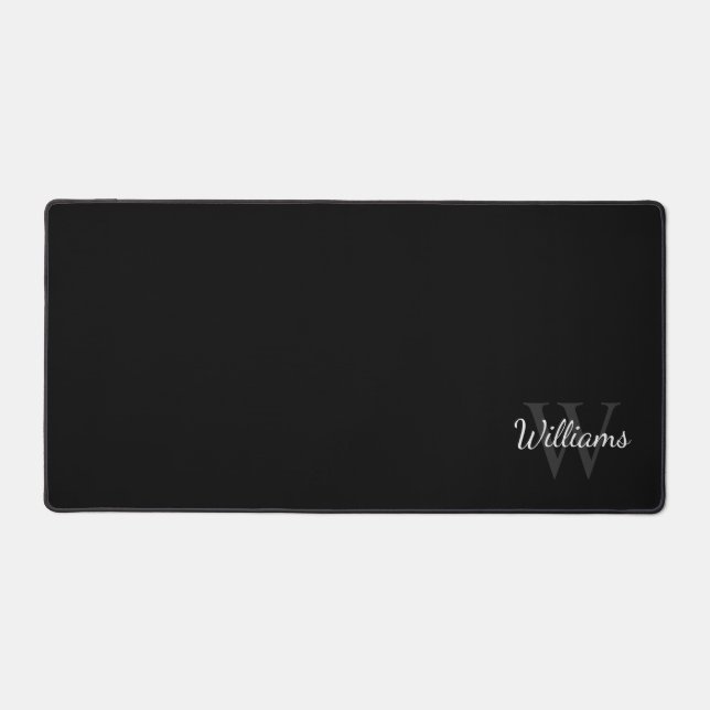 Personalised Monogram and Name Desk Mat (Front)