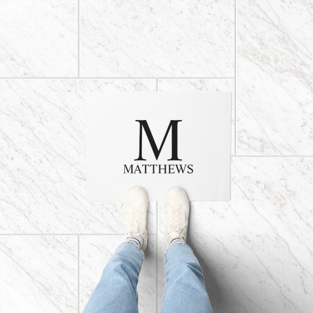 Personalised Monogram and Name Doormat (Indoor)